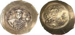 Byzantine Byzantine EL Histamenon Nomisma - Nicephorus III Botaniates (1078-1081 AD) 4.34 g. 29mm. AU/AU Constantinople. Half-length bust of Christ Pantokrator facing; IC-XC across fields / ⧾ NIKHΦP Δ