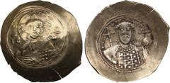 Byzantine Byzantine EL Histamenon Nomisma - Nicephorus III Botaniates (1078-1081 AD) 4.34g. 29mm. AU/AU Constantinople. Half-length bust of Christ Pantokrator facing; IC-XC across fields / ⧾ NIKHΦP ΔЄ