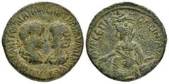 Roman Provincial Coins MESOPOTAMIA. Singara. Gordian III with Tranquillina (238-244). Ae. Obv : AVTOK K M AN ΓOPΔIANON CAB TPANKVIΛΛAN CEB. Laureate, draped and cuirassed bust of Gordian and draped bu