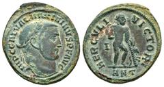Roman Imperial Coins MAXIMINUS II DAIA.(310-313).Antioch.Follis. Obv : IMP C GAL VAL MAXIMINVS P F AVG. Laureate head to right. Rev : HERCVLI - VICTORI ANT. Hercules, standing right, leaning on lion's