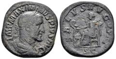 Roman Imperial Coins MAXIMINUS THRAX.(235-238).Rome.Sestertius. Weight : 18.1 gr Diameter : 28 mm