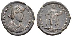 Roman Imperial Coins THEODOSIUS I (379-395). Follis. Weight : 5.7 gr Diameter : 22 mm