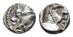 Greek Coins DYNASTS of LYCIA. Uncertain dynast.(Circa 480 BC).Uncertain mint. Obol. Obv : Forepart of bull left. Rev : Forepart of Pegasos right in dotted square. SNG Copenhagen Supp. 376. Condition :