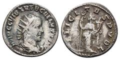 Roman Imperial Coins TREBONIANUS GALLUS.(251-253). Antioch.Antoninianus. Obv : IMP C C VIB TREB GALLVS P F AVG. Radiate, draped and cuirassed bust right. Rev : FELICITAS PVBL. Felicitas standing left,
