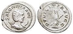 Roman Imperial Coins SALONINA (Augusta, 254-268). Antoninianus. Antioch. Obv : SALONINA AVG. Draped bust right, wearing stephane and set upon crescent. Rev : PVDICITIA AVGG. Pudicitia standing facing,