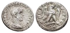 Roman Provincial Coins SYRIA. Seleucis and Pieria. Antioch. Herennius Etruscus (250-251). Tetradrachm. Obv : EPENNE TPOY ME KY ?EKIOC KECAP. Bare-headed, draped and cuirassed bust right. Controls: Two