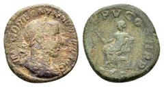 Roman Imperial Coins GORDIAN III (238-244).Rome.Sestertius. Obv : IMP GORDIANVS PIVS FEL AVG. Laureate, draped and cuirassed bust right. Rev : P M TR P V COS II P P / S C. Apollo seated left on throne