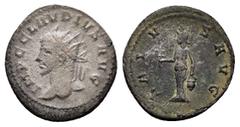 Roman Imperial Coins CLAUDIUS II GOTHICUS (268-270).Antioch.Antoninianus. Obv : IMP C CLAVDIVS AVG. Radiate head left. Rev : SALVS AVG. Isis standing left, holding sistrum and bucket. RIC V 1059. Cond