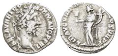 THE van LEEUWEN COLLECTION of COMMODUS DENARIUS COMMODUS (177-192).Rome.Denarius. Obv : M COMMODVS ANTONINVS AVG. Laureate head right. Rev : LIB AVG TR P V IMP IIII COS II P P. Liberalitas standing le
