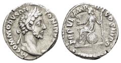 THE van LEEUWEN COLLECTION of COMMODUS DENARIUS COMMODUS (177-192).Rome.Denarius. Obv : M COMMODVS ANTONINVS AVG. Laureate head right. Rev : TR P VI IMP IIII COS III P P. Roma seated left on shield wi