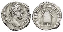 THE van LEEUWEN COLLECTION of COMMODUS DENARIUS COMMODUS (177-192).Rome.Denarius. Obv : M COMMODVS ANTON AVG PIVS. Laureate head right. Rev : P M TR P VIIII IMP VII COS IIII P P. Modius containing 4 g