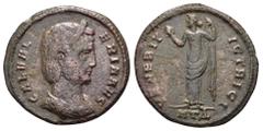 Roman Imperial Coins GALERIA VALERIA (Augusta, 293-311). Follis. Heraclea. Obv : GAL VALERIA AVG. Diademed and draped bust right. Rev : VENERI VICTRICI / HTΔ. Venus standing left, holding apple and dr