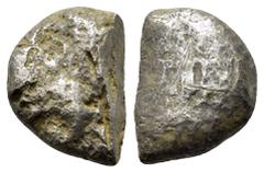 GREEK COINS UNCERTAIN. (Late 6th-early 5th century BC).Silver Cut Ingot. Condition : Good very fine. Material : Silver. Weight : 5.72 gr Diameter : 11 mm This is a silver ingot from the late 6th to ea