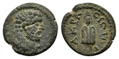 ROMAN PROVINCIALl COINS LYDIA.Acrasus.Pseudo-autonomous.(2nd-3rd century). Ae. Obv : Bearded head of Herakles right. Rev : AKPACIΩTΩN. Telesphoros standing facing. SNG Copenhagen 4. Condition : Very g