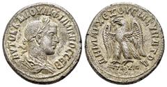 ROMAN PROVINCIALl COINS SYRIA. Seleucis and Pieria. Antioch. Philip II.(247-249). Tetradrachm. Obv : AYTOK K M IOYΛI ΦIΛIΠΠOC CEB. Radiate, draped and cuirassed bust right. Rev : ΔHMAPX EΞOYCIAC ΥΠΑΤΟ