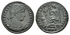 ROMAN IMPERIAL COINS CONSTANTINE I THE GREAT (307/310-337). Follis. Constantinople. Obv : CONSTANTINVS MAX AVG. Diademed, draped and cuirassed bust right. Rev : CONSTANTINIANA DAFNE / CONS✷. Victory s