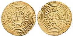 MEDIEVAL and WORLD COINS CRUSADERS.Latin Kingdom of Jerusalem.Imitation Bezants.(11th-12th centuries).Gold bezant. Obv : Pseudo-Kufic legend. Rev : Pseudo-Kufic legend. Metcalf 119. Condition : The co