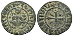 MEDIEVAL and WORLD COINS CILICIAN ARMENIA.Hetoum I.(1226-1270).Sis.Tank. Obv : King seated facing on lion's throne, with globus cruciger and sceptre. Armenian legend around. Rev : Cross with one wedge