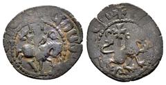 MEDIEVAL and WORLD COINS CILICIAN ARMENIA.Gosdantin IV.(1365-1373).Sis.Takvorin. Obv : The king on horseback right, below a letter as field mark. Rev : Lion walking Right, cross on his back, a letter 