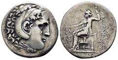 GREEK COINS KINGS of MACEDON Alexander III the Great.(336-323 BC).Phaselis. Tetradrachm. Obv : Head of Herakles right, wearing lion skin. Rev : AΛΕΞΑΝΔΡΟΥ. Zeus seated left on throne, holding eagle an
