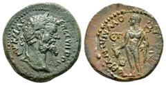 ROMAN PROVINCIAL COINS CILICIA.Mopsouestia-Mopsos. Septimius Severus.(193-211).Ae. Obv : Laureate head right. Rev : Hermes standing left, holding purse and kerykeion. SNG France -; SNG Levante -; SNG 