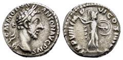 ROMAN IMPERIAL COINS COMMODUS.(177-192).Rome.Denarius. Obv : M COMMODVS ANTON AVG PIVS. Laureate head right. Rev : P M TR P VIIII IMP VI COS IIII P P. Minerva advancing right, preparing to hurl spear 