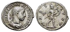 ROMAN IMPERIAL COINS SEVERUS ALEXANDER.(222-235).Rome.Denarius. Obv : IMP ALEXANDER PIVS AVG. Laureate, draped and cuirassed bust right. Rev : MARS VLTOR. Mars advancing right, holding spear and shiel