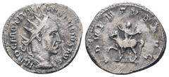 Roman Coins TRAJANUS DECIUS (249-251). Antoninianus. Rome. Obv : IMP C M Q TRAIANVS DECIVS AVG. Bust of Trajan Decius, radiate, draped, cuirassed, right. Rev : ADVENTVS. Trajan Decius, in military att