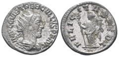 Roman Coins TREBONIANUS GALLUS.(252-253 AD). Antoninianus.Antioch. Obv : IMP C C VIB TREB GALLVS P F AVG. Bust of Trebonianus Gallus, radiate, draped, cuirassed, right. Rev : FELICITAS PVBL. Felicitas