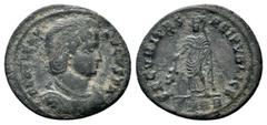 Roman Coins HELENA (Augusta, 324-329). Follis. Heraclea. Obv: FL HELENA AVGVSTA. Diademed and draped bust right. Rev: SECVRITAS REI PVBLICE / SMH B. Securitas standing left with branch. RIC 79. Condit