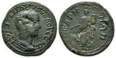 Roman Provincial Coins PISIDIA, Baris. Volusian.(251-253). Ae. Obv : ΟΥƐΙΒ ΓΑΛΛΟϹ Λ ΟΥΟΛΟΥϹϹΙΟϹ Ϲ. Laureate, draped and cuirassed bust of Volusian, right, seen from rear. Rev : ΒΑΡΗΝΩΝ. Tyche standing