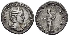 Roman Coins OTACILIA SEVERA.(244-249).Rome.Antoninianus. Obv : M OTACIL SEVERA AVG. Bust of Otacilia Severa, diademed, draped, on crescent to right. Rev : IVNO CONSERVAT. Juno, veiled, standng left, h