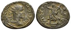 Roman Coins TREBONIANUS GALLUS.(252-253).Antioch.Antoninianus. Obv : IMP C C VIB TREB GALLVS P F AVG. Radiate and cuirassed bust right; VII below. Rev : VICTORIA AVG. Victory advancing left with wreat