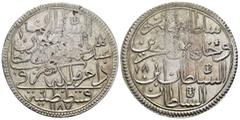 Islamic Coins OTTOMAN EMPIRE.Abdulhamid I.(1774-1789).Qustantiniya.1187/6 AH.60 Para. Obv : Arabic legend. Rev : Arabic legend. KM 401. Condition : Nicely centered.Attractive light grey toning.Good ve