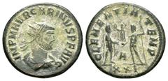 Roman Imperial Coins CARINUS.(283-285).Siscia.Antoninianus. Obv : IMP M AVR CARINVS P F AVG. Radiate, draped and cuirassed bust right. Rev : CLEMENTIA TEMP H XXI. Emperor standing right, holding scept