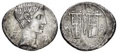 Greek Coins LYCIA.Lycian League.Augustus.(27 BC-14 AD).Drachm. Obv : Λ - V. Bare head right. Rev : M - A. Two lyres; plectrum above and between. RPC I online 3309; Troxell 120. Condition : Good very f
