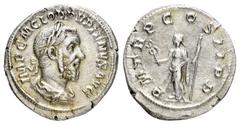 Roman Imperial Coins PUPIENUS.(238).Rome.Denarius. Obv : MP C M CLOD PVPIENVS AVG. Laureate, draped and cuirassed bust right. Rev : P M TR P COS II P P. Felicitas standing left, holding caduceus and s
