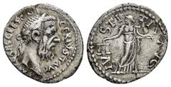 Roman Imperial Coins PESCENNIUS NIGER.(193-194).Antioch.Denarius. Obv: IMP CAES PESC NIGER IVST AVG. Laureate head right. Rev: IVSTITIA AVG. Justitia standing facing, head left, holding scales and cor