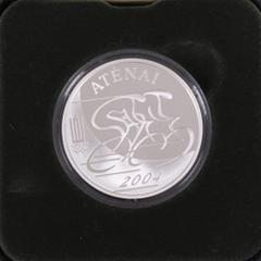 Münzen Europa und Übersee Europa und Übersee Litauen 50 Litu, 2003, Olympische Spiele in Athen, KM 135, Parchimowicz 423, im Ausgabeetui mit Zertifikat, PP.