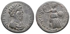 Ancient Coins Antike Römer Münzen der Römischen Provinzen Kilikien, Augusta, Æ (11,83g), Commodus, 177-192. Av: Büste nach rechts, darum Umschrift. Rev: Athena mit Schild und Speer nach links, darum U