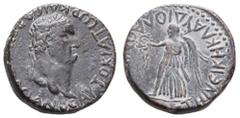 Ancient Coins Antike Römer Münzen der Römischen Provinzen Lycaonia, Laodicea Combusta, Æ (10,04g), Vespasianus, 69-79. Av: Kopf nach rechts, darum Umschrift. Rev: Stehende Nike mit Kranz und Palmzweig