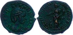 Ancient Coins Münzen der Römischen Provinzen Thrakien, Perinthos, Æ-Diassarion (7,78g), 241-244, Tranquillina. Av: Büste mit Diadem nach rechts, darum Umschrift. Rev: Stehende Homonoia mit Schale und 