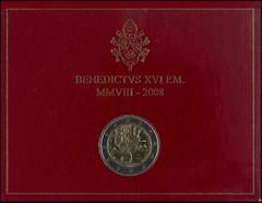 Coins of Europe and Overseas Vatikanstaat 2 Euro, 2008, Paulusjahr, in Ausgabefolder, Ecken minimal bestoßen, st. Vatican 2 Euro, 2008, Pauline year, in issue folder, corners minimal scuffed, st.