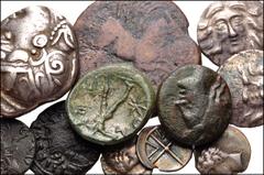 GREEK. Miscellaneous. Lot of Thirty-one (31) Mixed AR and Æ. Includes: GAUL, Massalia. AR Obol. Head of Apollo / MA in wheel (5 coins) // KORKYRA, Korkyra. AR Hemidrachm. Amphora / Star // ATTICA, Ath