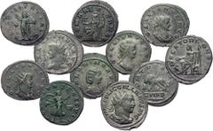 Roman Imperial Collection of 88 antoniniani of Gallienus and Salonina. AD 253-268. . Antioch mint. Includes the following: Gallienus (77 coins) // Salonina (11 coins). Fine to good VF. Photos and deta