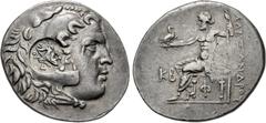Greek LYCIA, Phaselis. Circa 218/7-186/5 BC. AR Tetradrachm (31mm, 16.95 g, 12h). In the name and types of Alexander III of Macedon. Dated CY 22 (197/6 BC). Head of Herakles right, wearing lion skin; 