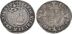 The West Collection of Medieval Coinage TUDOR. Henry VII. 1485-1509. AR Groat (26mm, 2.86 g, 8h). Regular Profile issue. Tower (London) mint; im: cross-crosslet. Struck 1504-1505. Crowned bust right /