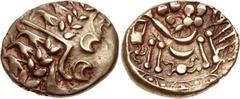 CELTIC, Britain. Durotriges. Uninscribed. Circa 65 BC-AD 45. AV Stater (15mm, 6.13 g, 1h). Durotrigan A, Chute type. Struck circa 60-30 BC. Devolved head of Apollo right / Disjointed horse left; ‘crab