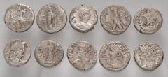 Large Lots ROMAN. Provincial. Lot of ten (10) Alexandrian BI Tetradrachms. Includes: various rulers and types. Average Fine, porosity. LOT SOLD AS IS, NO RETURNS. Ten (10) coins in lot.