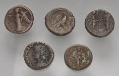 Large Lots ROMAN. Provincial. Lot of five (5) Alexandrian BI Tetradrachms. Includes: Nero // Vespasian // Hadrian (2) // Marcus Aurelius, as Caesar. Average VF. LOT SOLD AS IS, NO RETURNS. Five (5) co